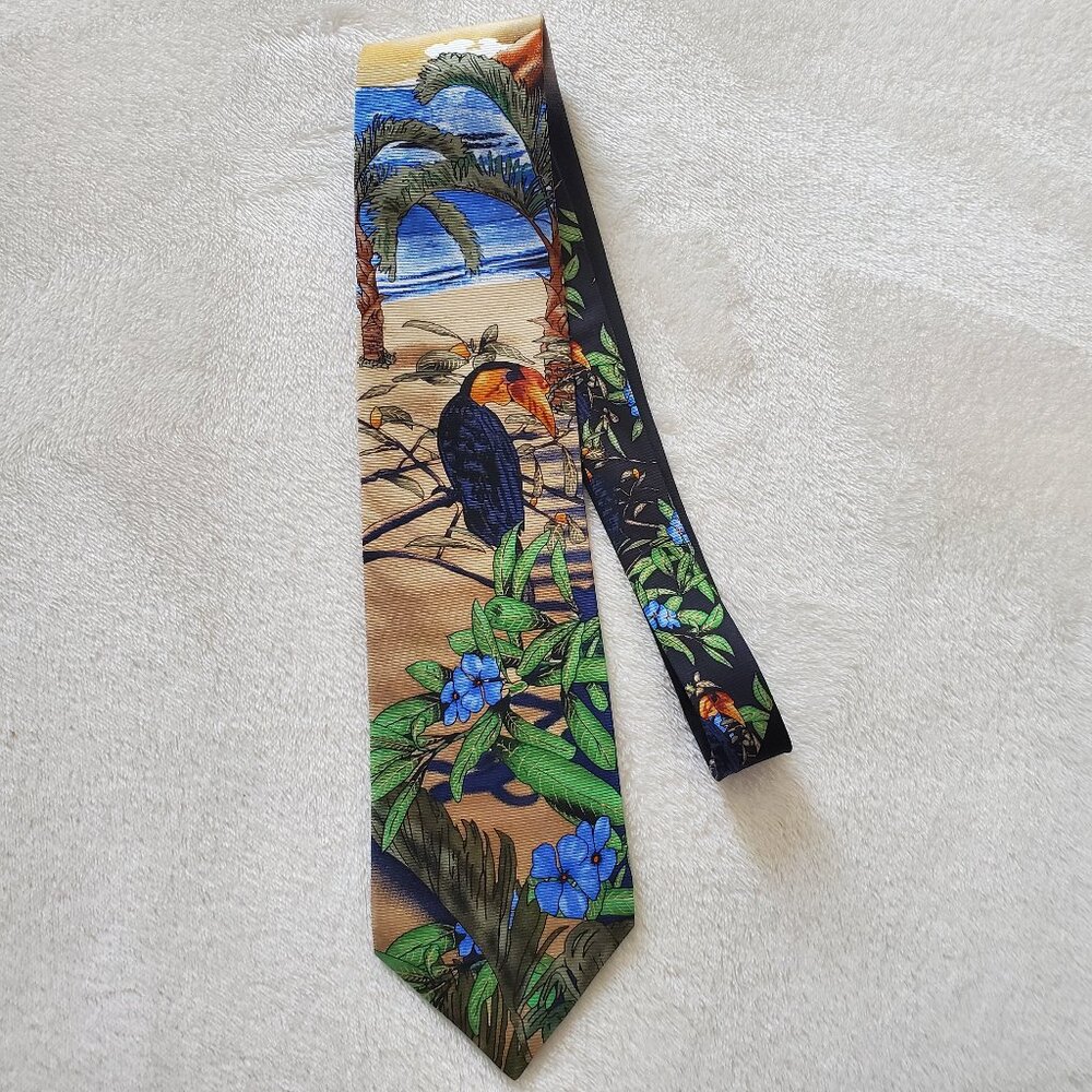American Lifestyle Silk Toucan Tie